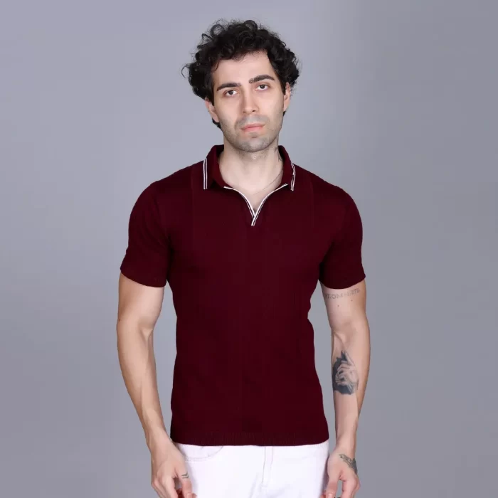 Premium Cotton Knit Polo – Comfortable & Durable