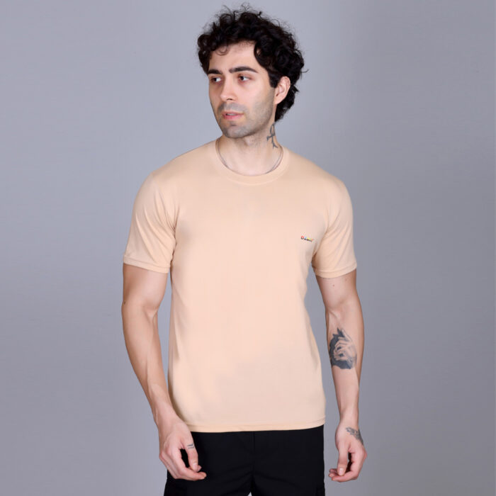 Plain T shirt For Men Cotton - Round Neck