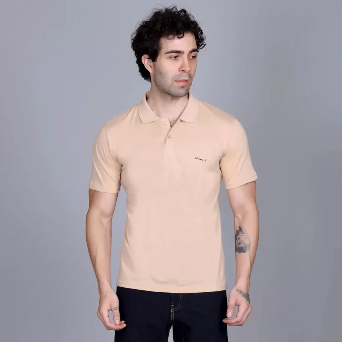 Men’s Plain Cotton Polo T-Shirt - Classic Fit, Soft & Breathable