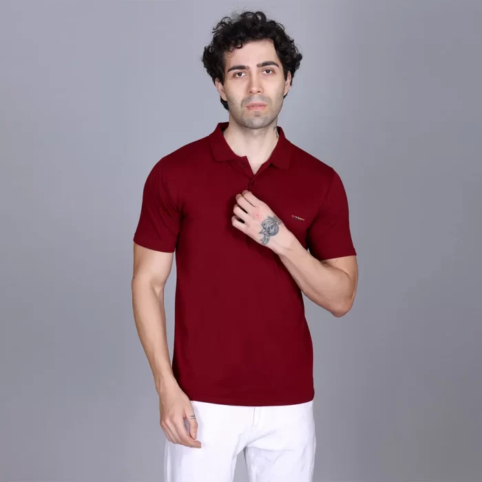 Men’s Casual Cotton Polo T-Shirt - Perfect for Work, Travel & Sports