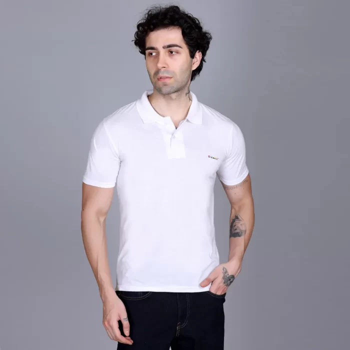 Half Sleeve Cotton Polo T-Shirt - Classic Design, Soft & Durable
